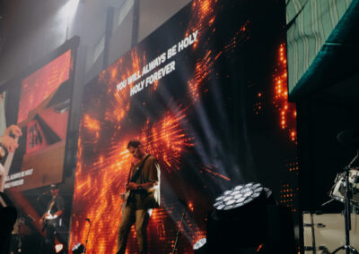 LED video wall and modern stage lighting at Abundant Life Johnson County campus